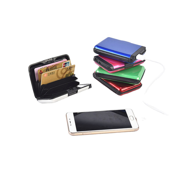 Aluminium Power Bank Card Holder Wallet