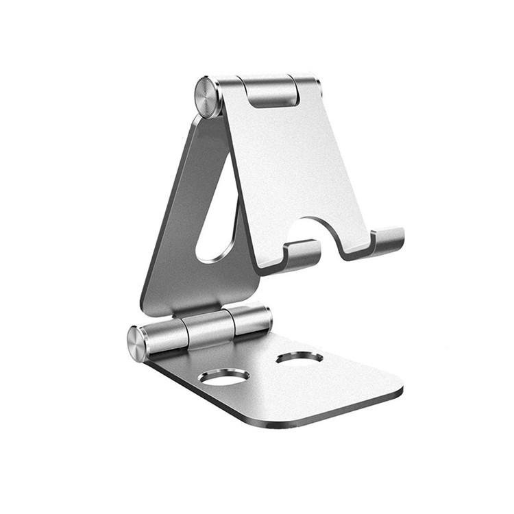 Folding Aluminium Desktop Phone Stand Holder ine Multi-Angle Rotation